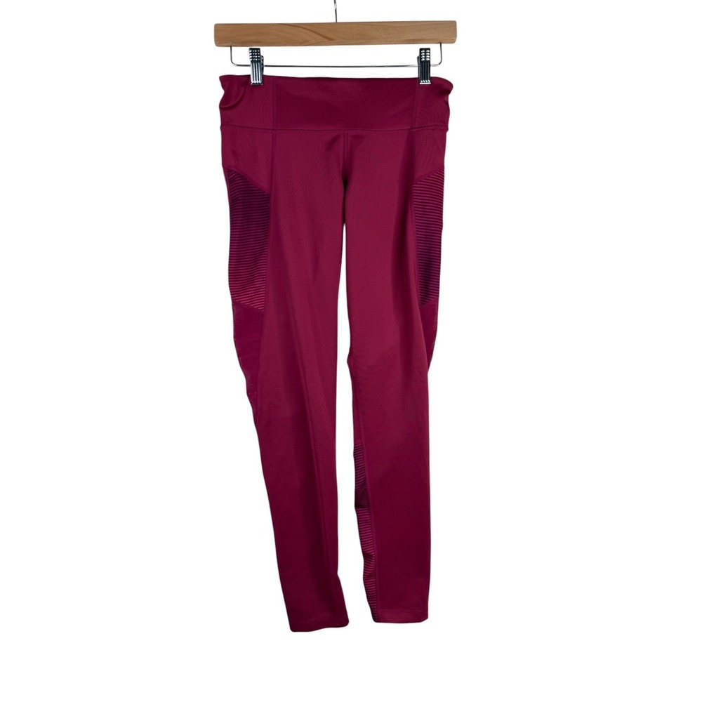 Adidas Climalite Performance Leggings size Small Maroon